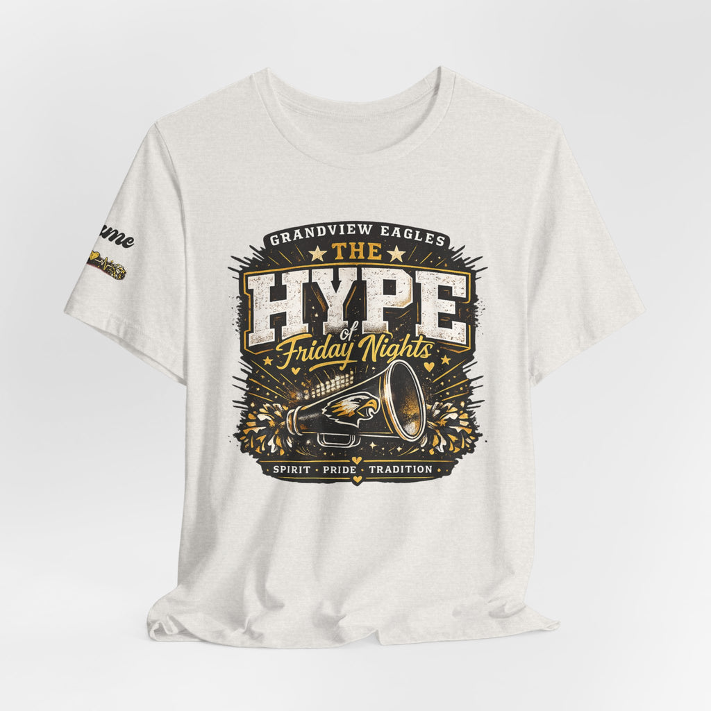 Grandview Eagles | The Hype of Friday Nights | Personalized Cheer Tee
