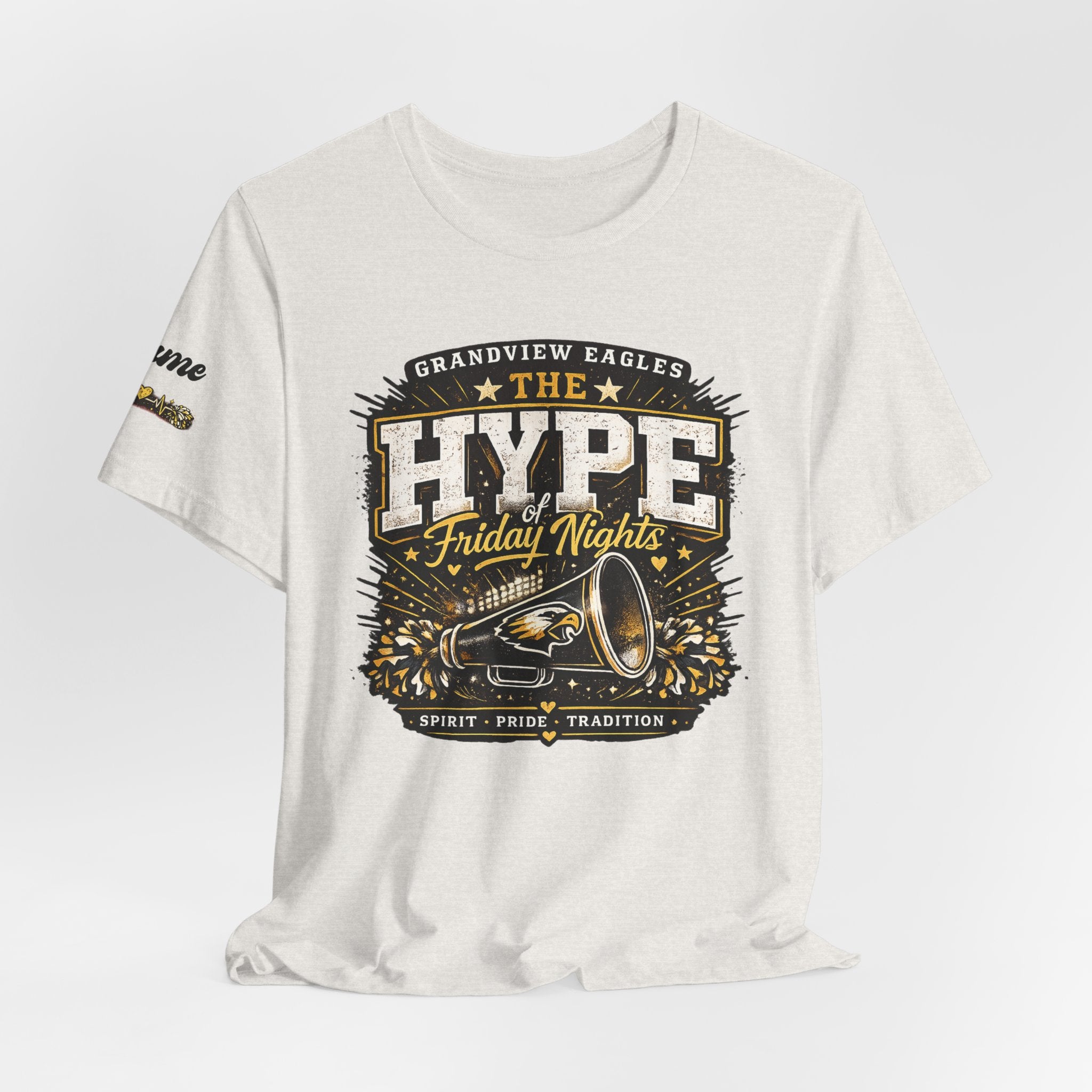 Grandview Eagles | The Hype of Friday Nights | Personalized Cheer Tee