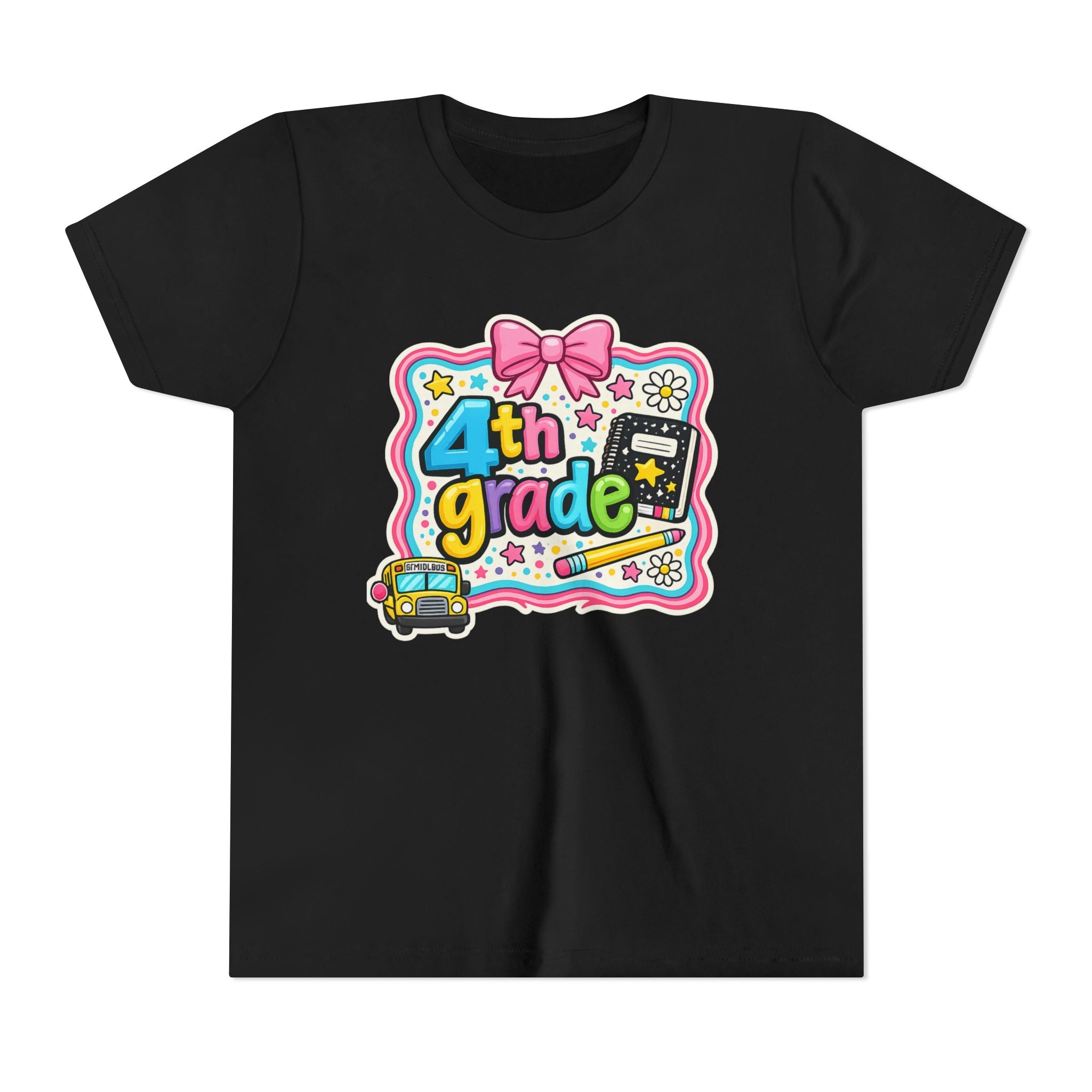 4th Grade Cute Bow Kids Tee