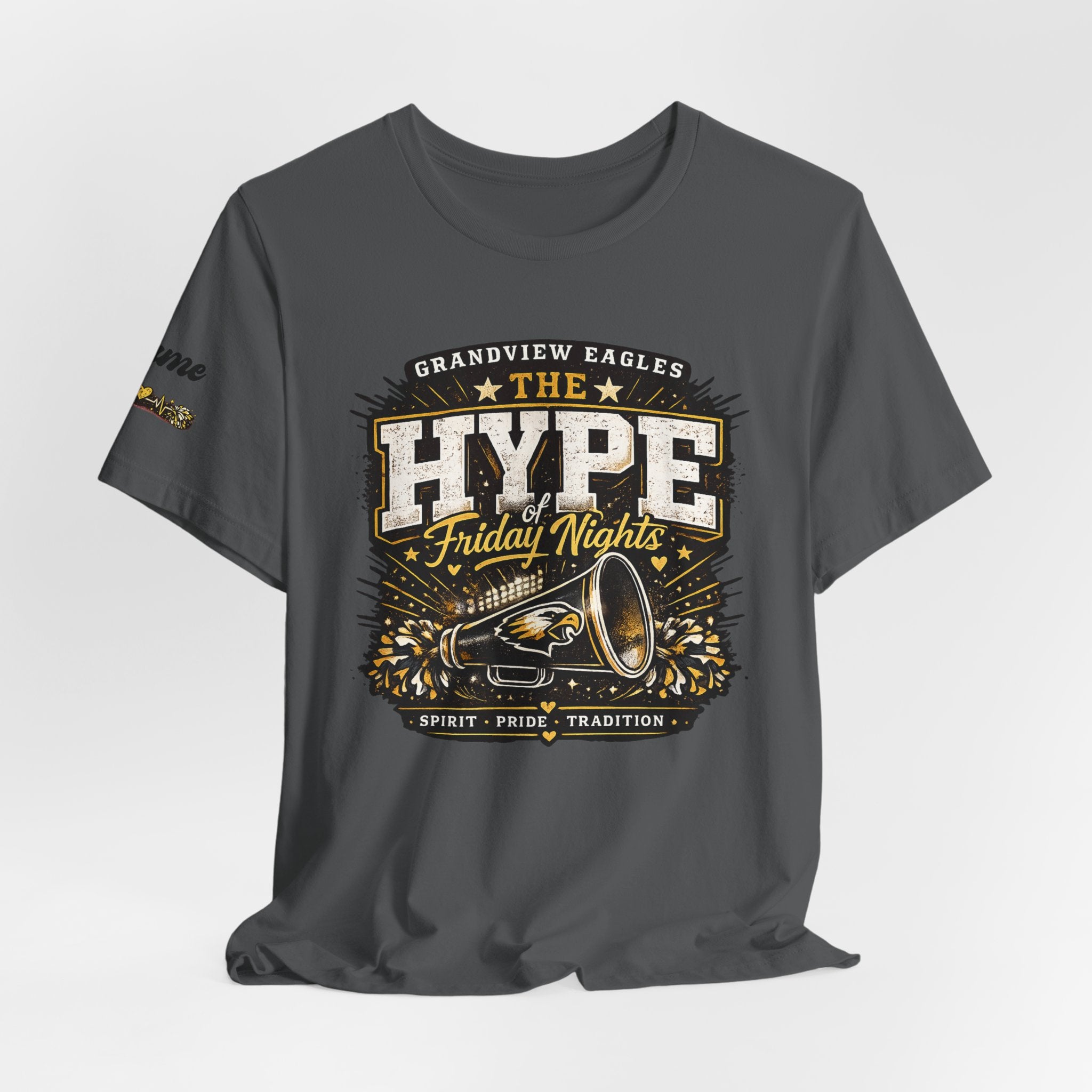 Grandview Eagles | The Hype of Friday Nights | Personalized Cheer Tee