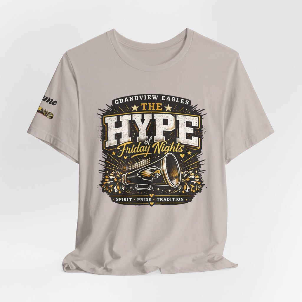 Grandview Eagles | The Hype of Friday Nights | Personalized Cheer Tee