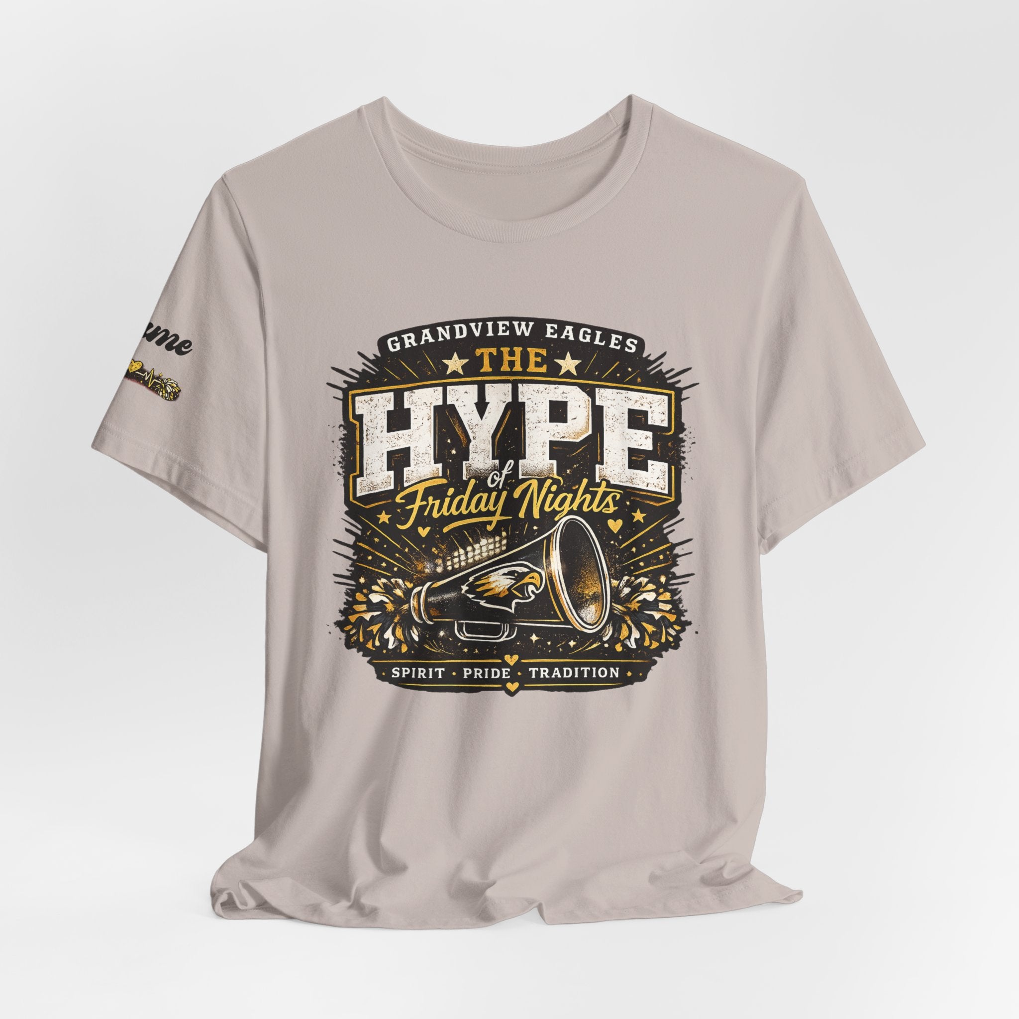 Grandview Eagles | The Hype of Friday Nights | Personalized Cheer Tee