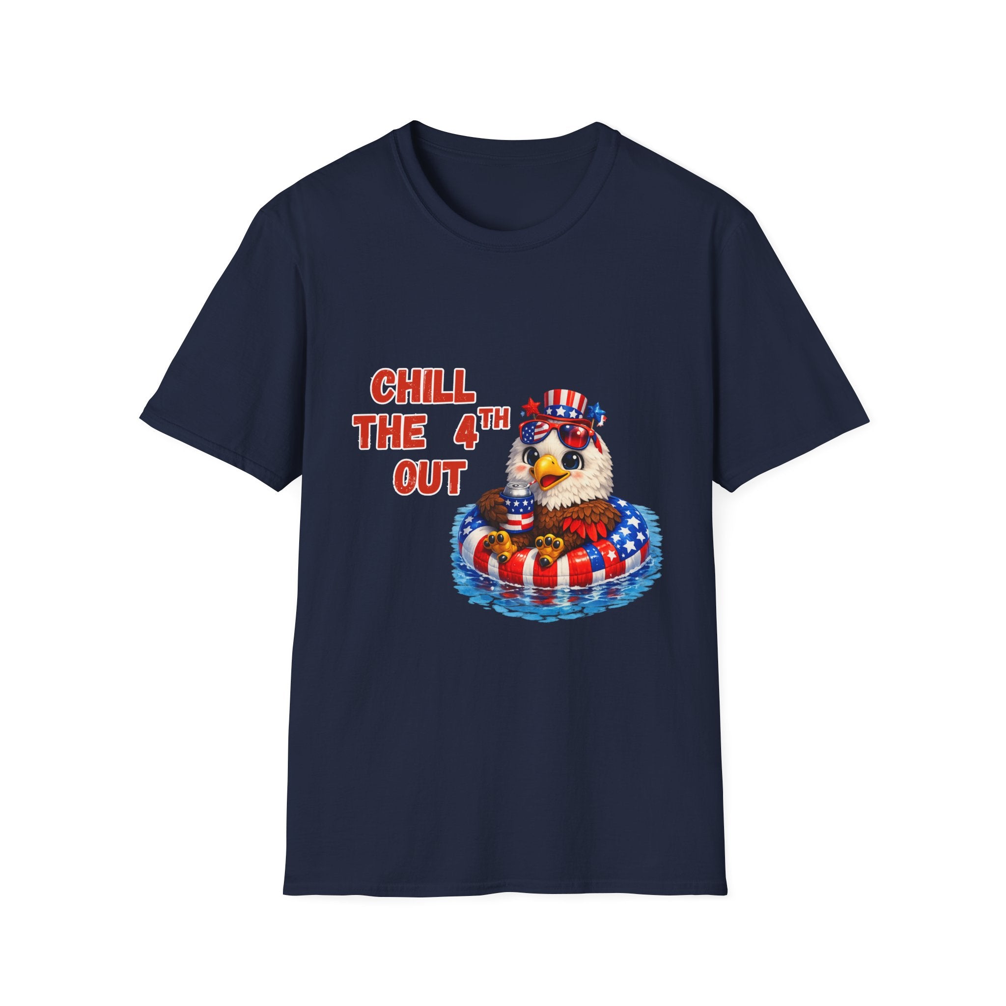 Chill the 4th Out Shirt – Funny Patriotic Eagle Tee – 4th of July Graphic T‑Shirt
