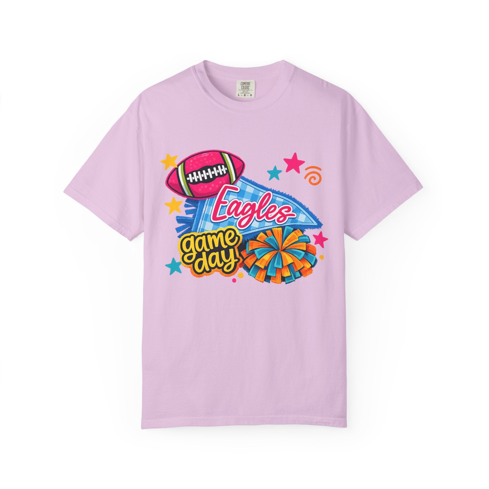 Adult Colorful Eagles Game Day T-Shirt — Football & Cheer Graphic Tee