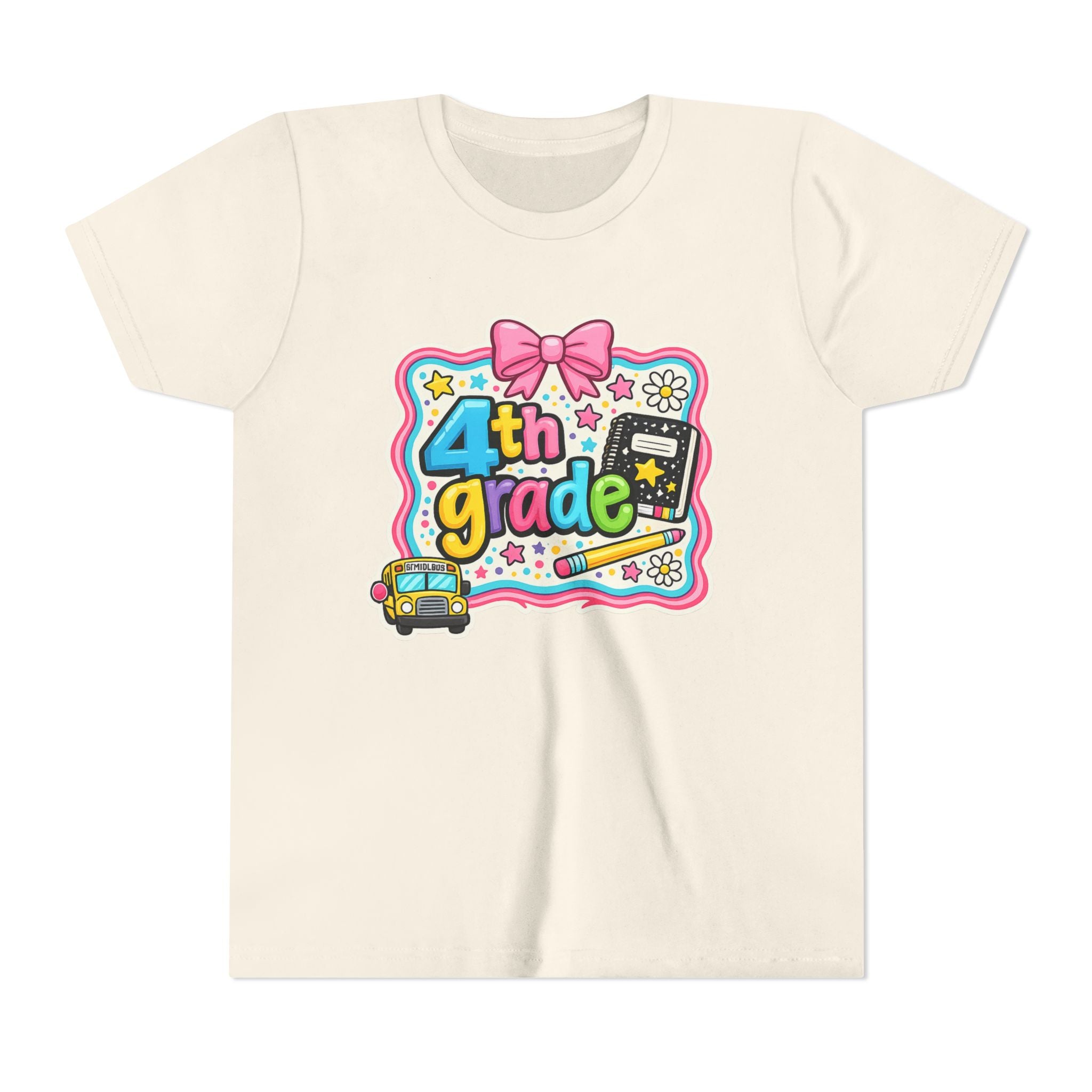 4th Grade Cute Bow Kids Tee