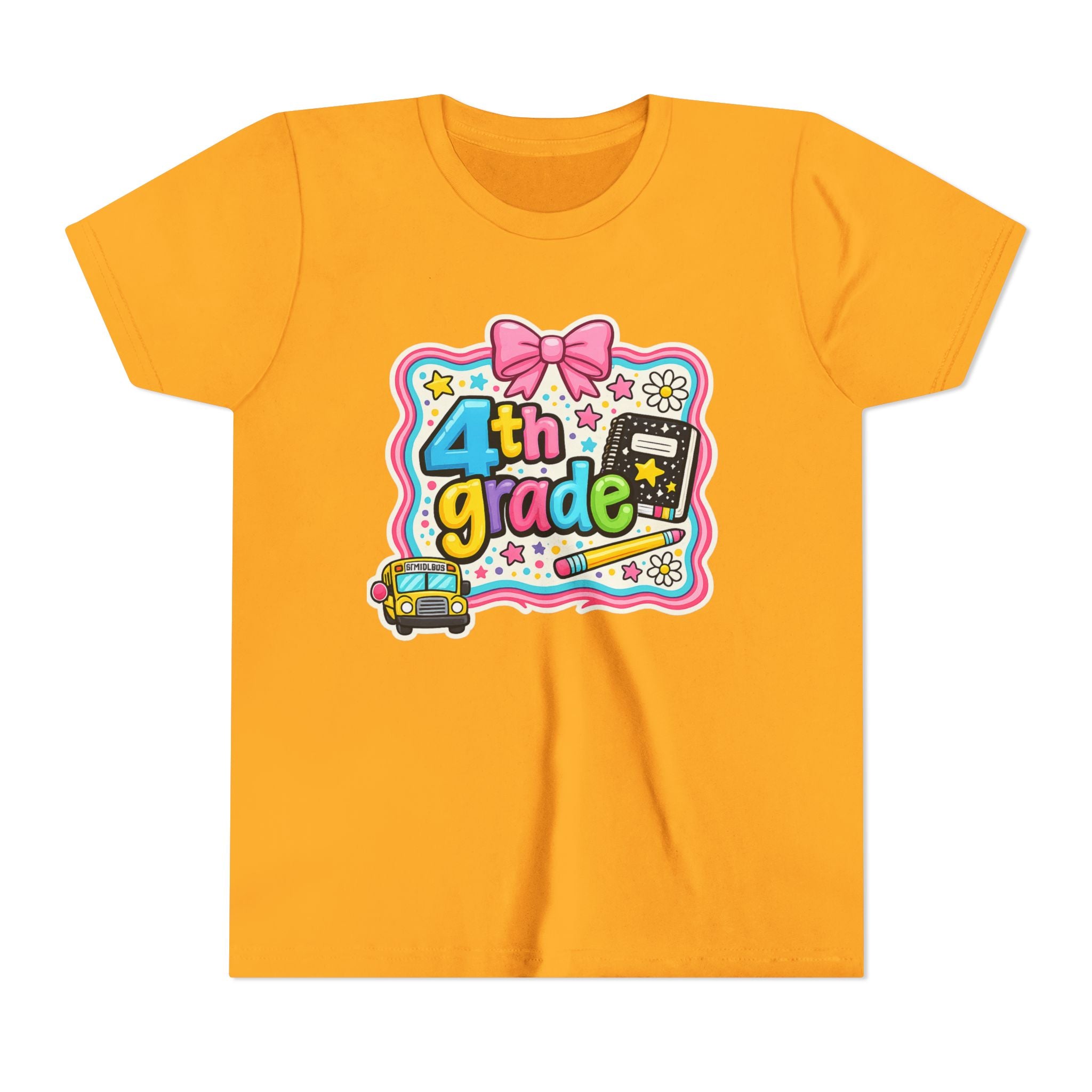 4th Grade Cute Bow Kids Tee