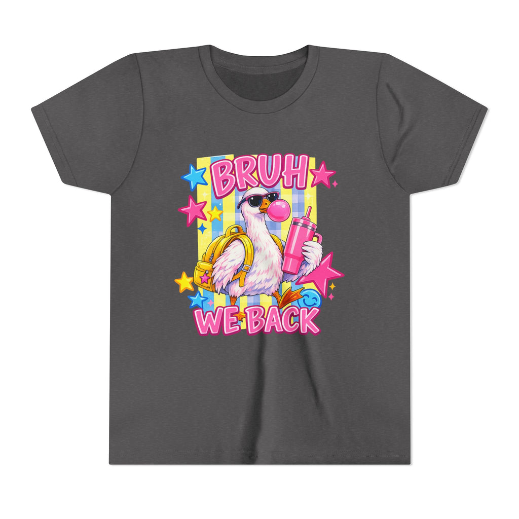 Youth Tee — 'Bruh We Back' Graphic Kids T-Shirt